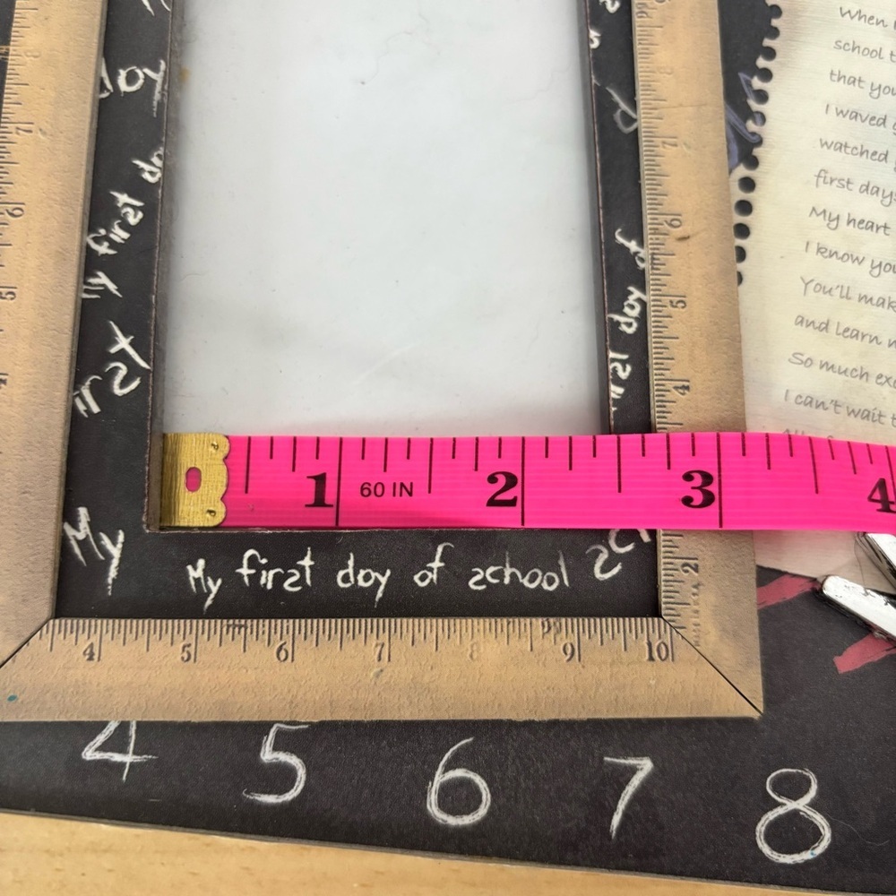 Chalkboard School Photo Theme Picture Frame 8 x 10 3D - Picture 5 of 9